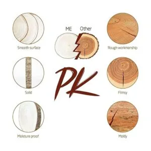 OBTANIM 5 piezas de rebanadas de madera natural de 7 a 8_4