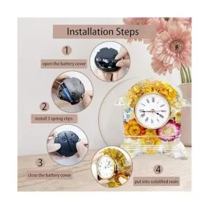 SHOSKY 6 piezas de reloj para molde de resina de reloj_4