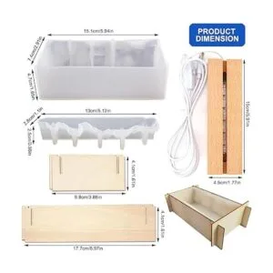 Voaesdk Moldes rectangulares de resina de silicona moldes_2