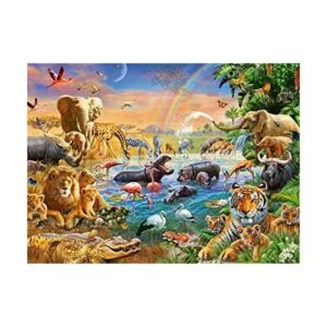 Ravensburger 12910 Savannah Jungle Waterhole 100 piezas_1