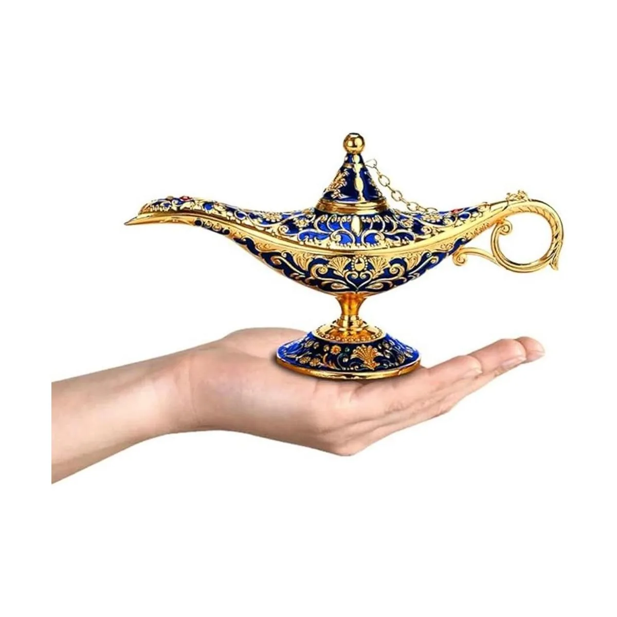 SUNMALL Lámpara vintage de Aladdin con genio luz de_5