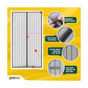Doorreasy Pantalla de puerta magnética micro malla_4