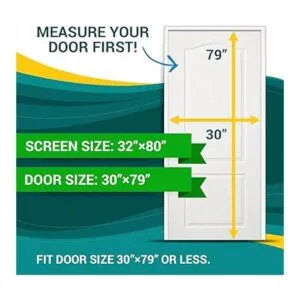 Doorreasy Pantalla de puerta magnética micro malla_5