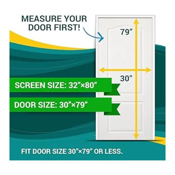 Doorreasy Pantalla de puerta magnética micro malla_5