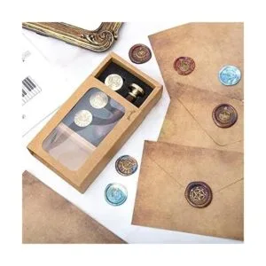 Wiccan Juego de sellos de cera pentagrama pagano de fase_7