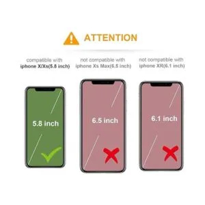 KIHUWEY Funda para iPhone X iPhone Xs con soporte para_2