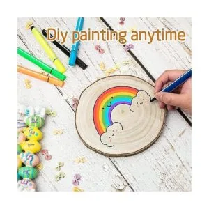 OBTANIM 5 piezas de rebanadas de madera natural de 7 a 8_3