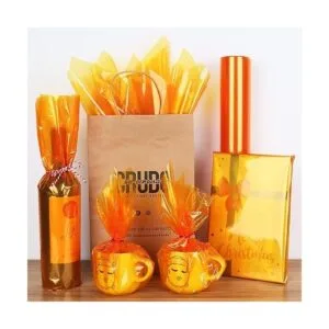 Giiffu Rollo de celofán dorado 34 pulgadas de ancho x 100_4