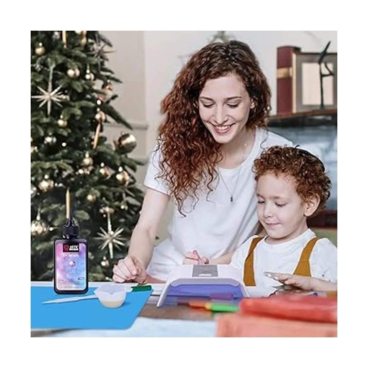 LETS RESIN Resina UV con luz kit de resina UV de 7.05 oz_6