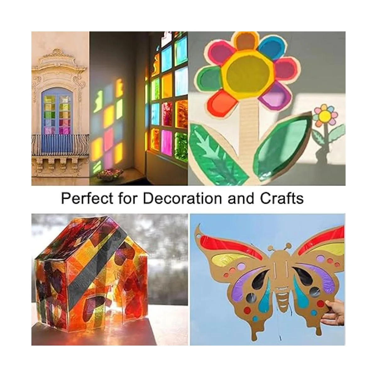 Giiffu Rollo de celofán dorado 34 pulgadas de ancho x 100_3