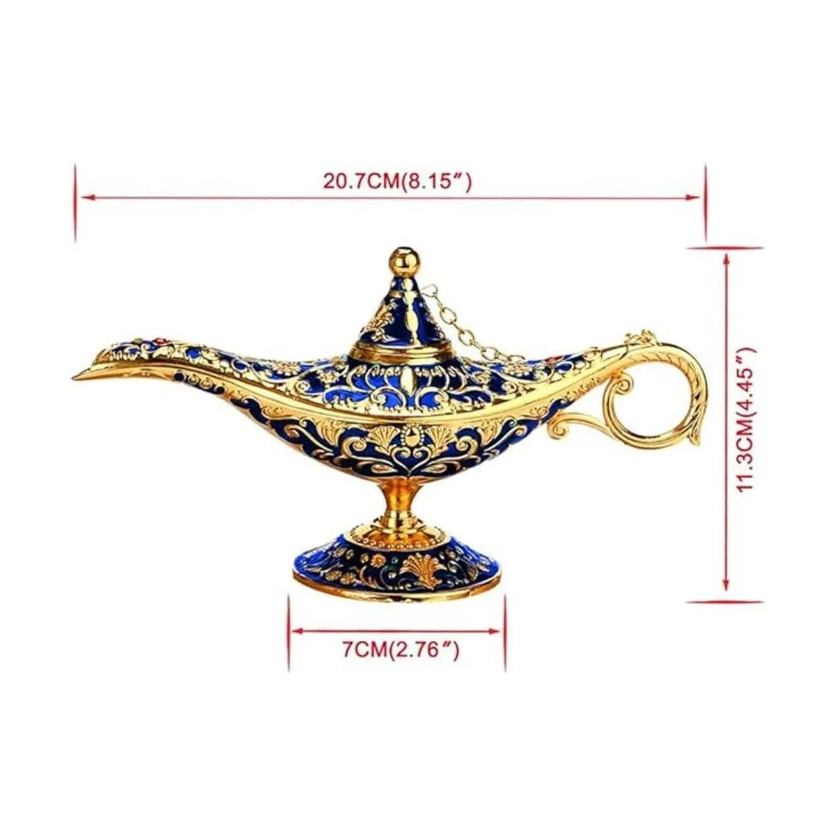 SUNMALL Lámpara vintage de Aladdin con genio luz de_3