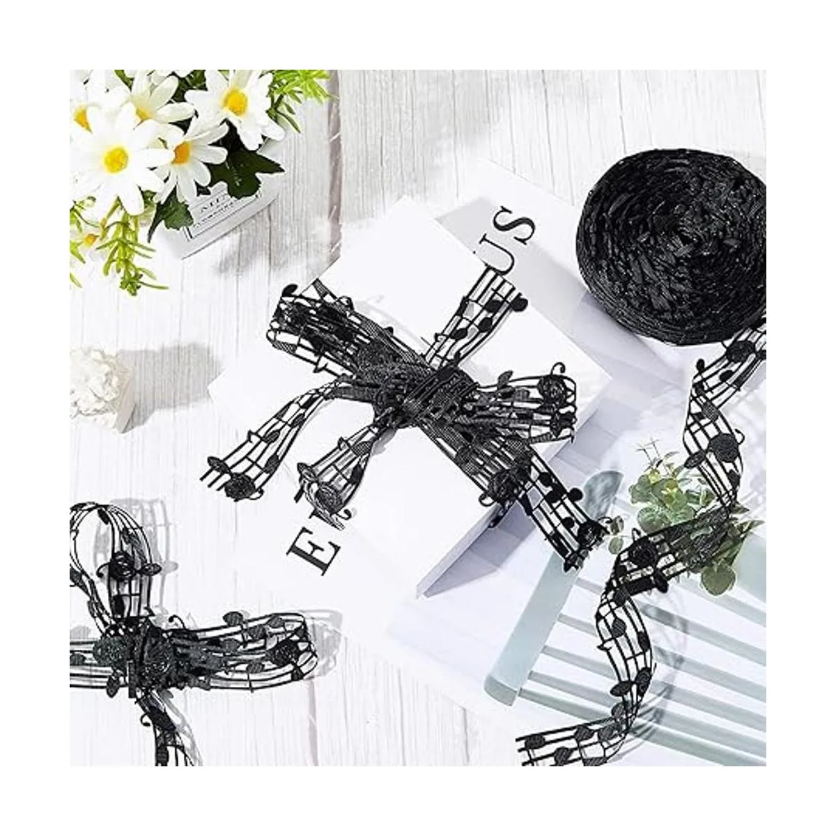 Shappy Cinta hueca de grogrén de 20 yardas de 1.102 in_6