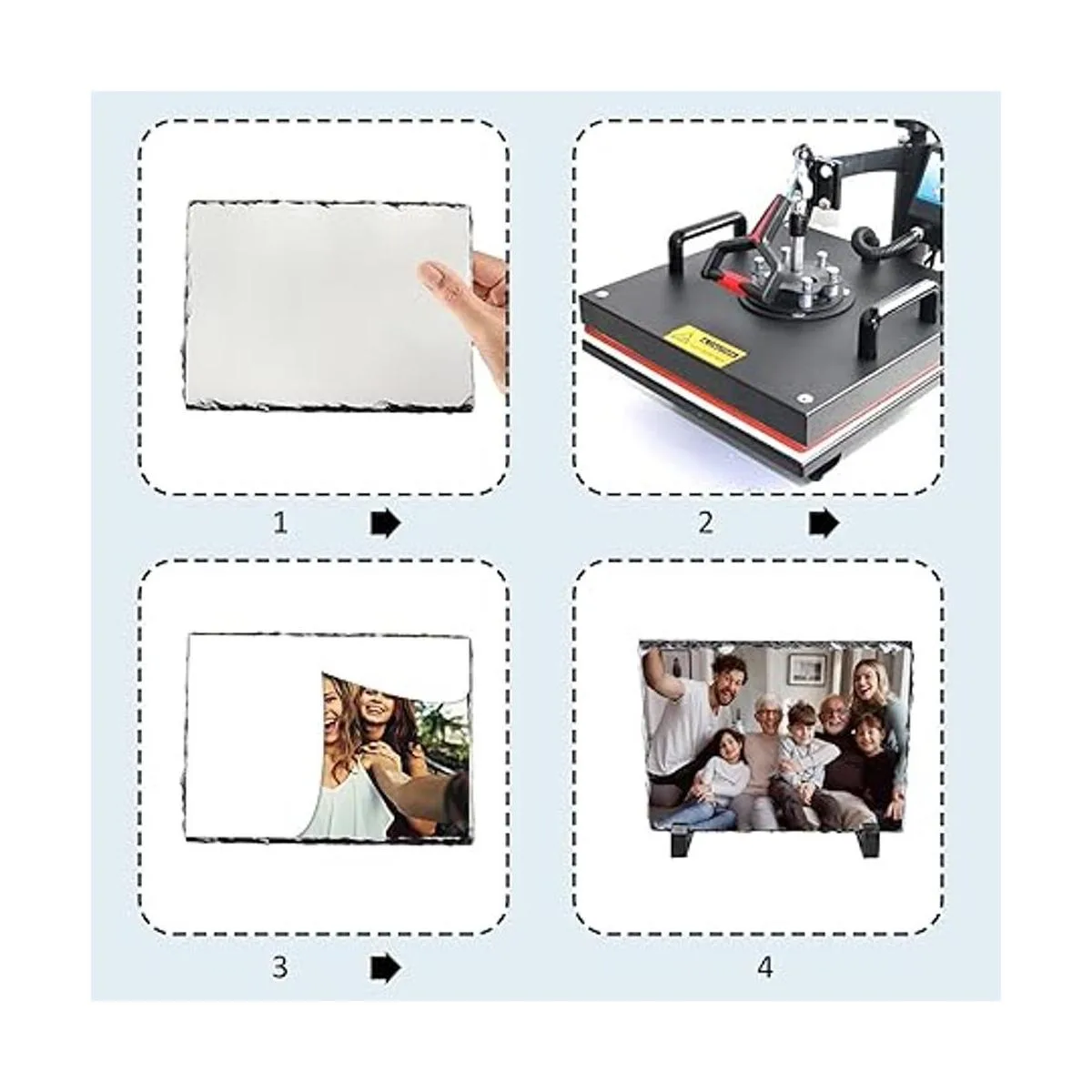 Marco de fotos de piedra pizarra en blanco de sublimación_6