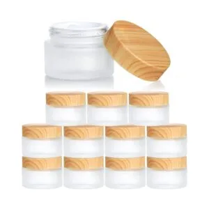 ZENFUN Juego de 12 recipientes de cosméticos de vidrio_1
