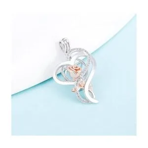 LGSY Colgante de plata de ley 925 con forma de corazón de_2