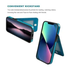 Vaburs Funda tipo cartera para iPhone 13 Pro funda con_4
