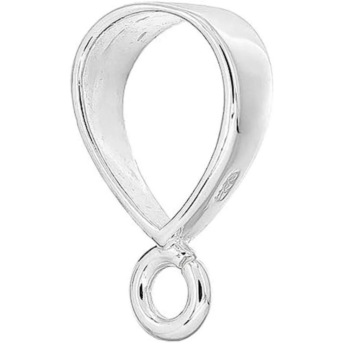 1 conector de fianza grande de plata de ley con lazo abierto_1