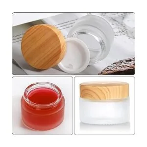 ZENFUN Juego de 12 recipientes de cosméticos de vidrio_3