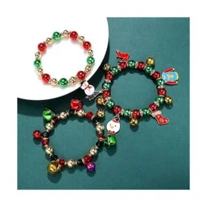 700 cuentas de Navidad para hacer joyas cuentas rojas y_6