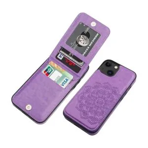 Vaburs Funda tipo cartera para iPhone 13 funda con_1