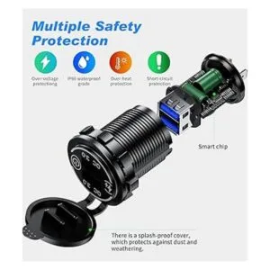 Paquete de 2 Cargador USB dual 3.0 de carga rápida_3