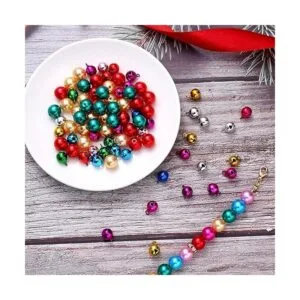 700 cuentas de Navidad para hacer joyas cuentas rojas y_3