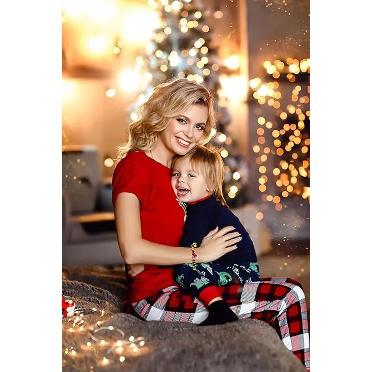 700 cuentas de Navidad para hacer joyas cuentas rojas y_7