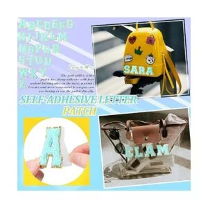 WILLBOND Parches de letras de felpilla autoadhesivos con_4