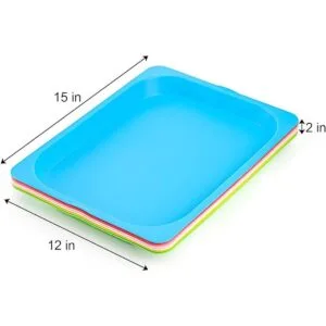 Elsjoy Juego de 6 bandejas de actividades de plástico 15_2