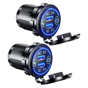 Paquete de 2 Cargador USB dual 3.0 de carga rápida_1