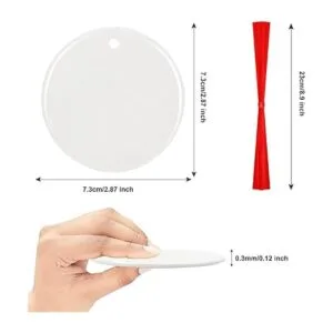 10 adornos de sublimación en blanco redondo blanco_2