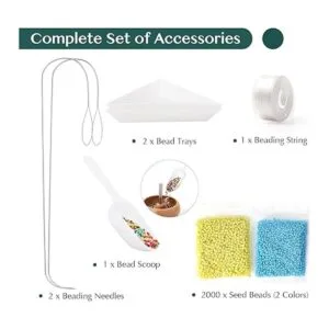 Tilhumt Kit giratorio de cuentas con cuentas bandejas_4