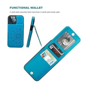 Vaburs Funda tipo cartera para iPhone 13 Pro funda con_3