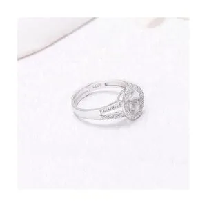 LGSY Anillo redondo de plata de ley 925 con circonita_3