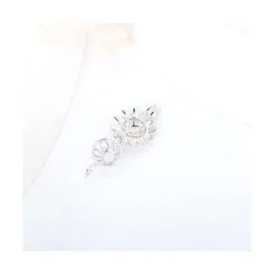 LGSY Colgantes de jaula de perlas de girasol de plata_2