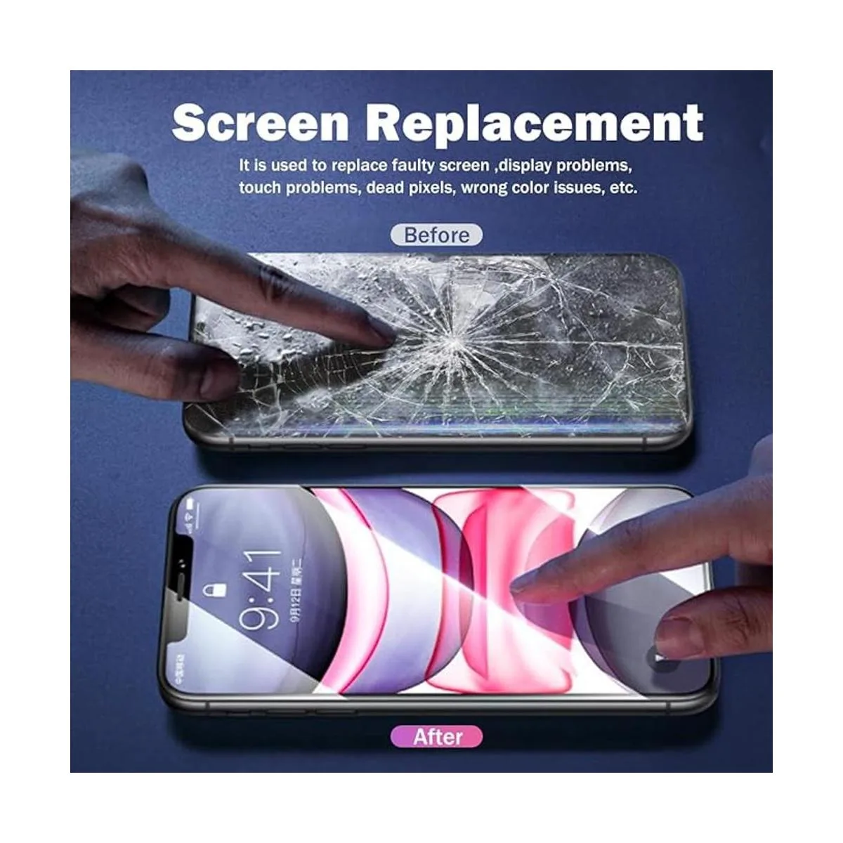 SIMDOG Reemplazo de pantalla LCD para iPhone XR de 6.1_6