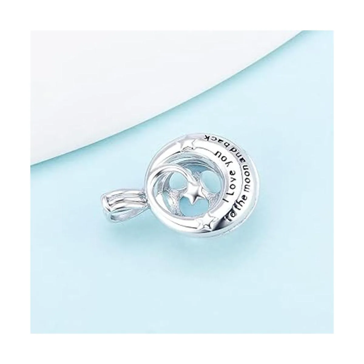 LGSY Colgantes redondos de plata de ley 925 con grabado I_2