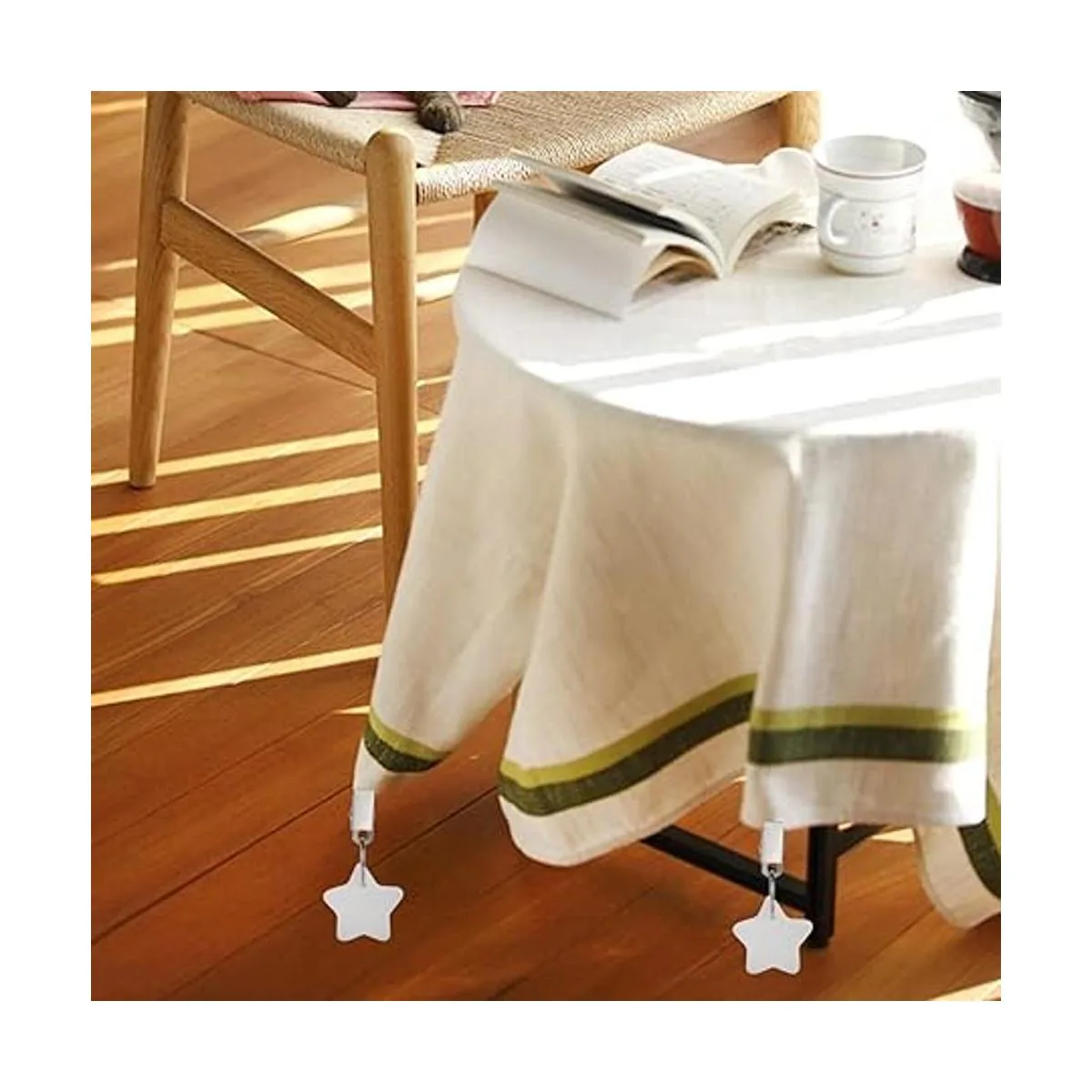 AVLA Paquete de 10 unidades de pesas de mantel piedras_6