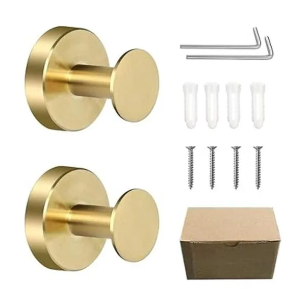 WaaWee 2 ganchos para toallas de baño montaje en pared de_7