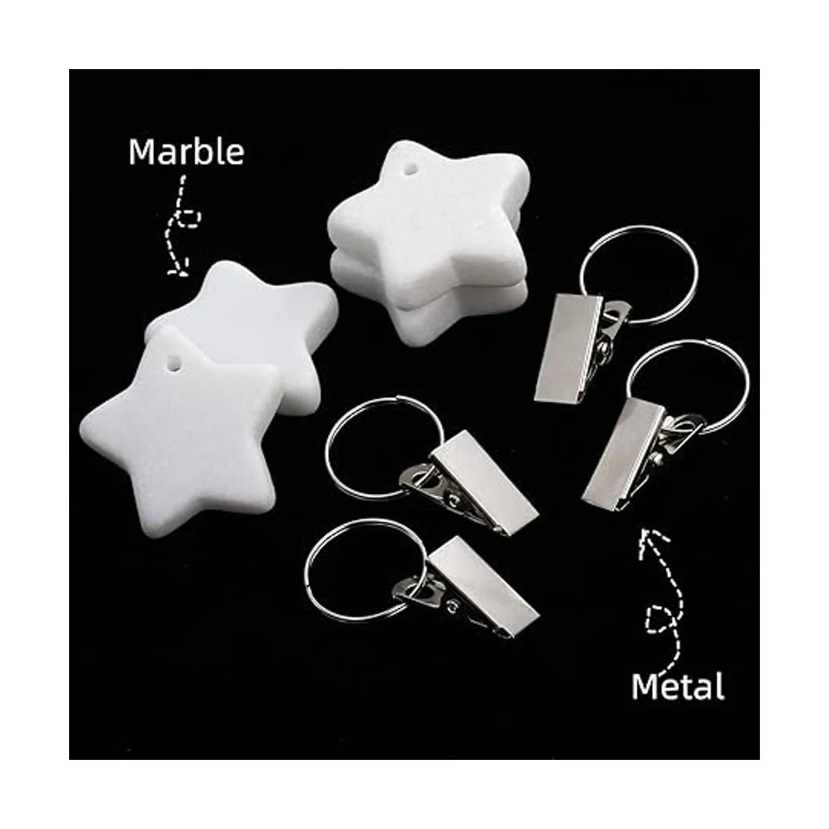 AVLA Paquete de 10 unidades de pesas de mantel piedras_5