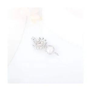 LGSY Colgantes de jaula de perlas de girasol de plata_3