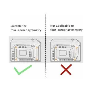Aebor 304 Soporte de montaje de microondas de acero_6