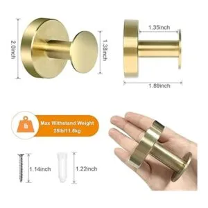 WaaWee 2 ganchos para toallas de baño montaje en pared de_2