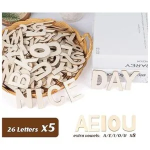 ilauke Letras de madera de 2 pulgadas 170 letras del_2
