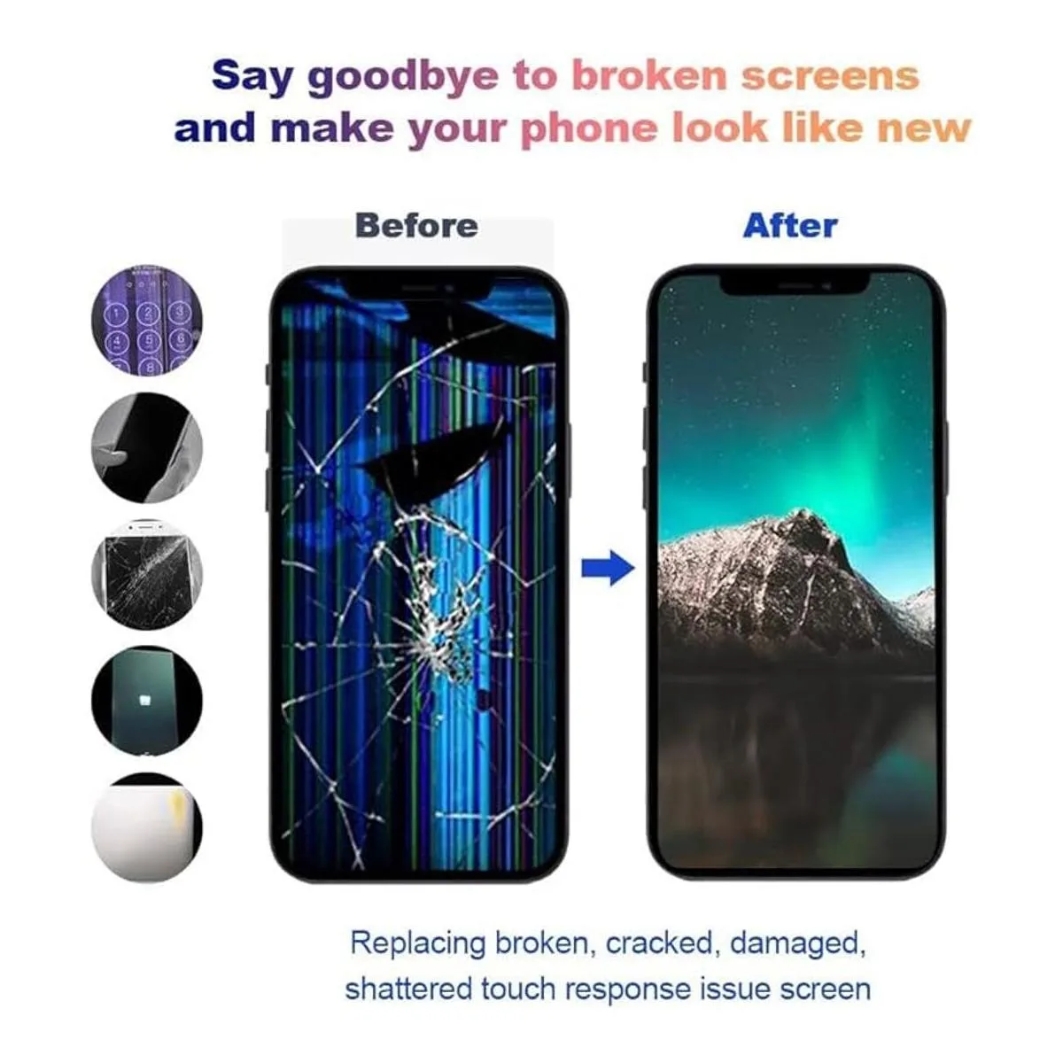 SIMDOG Reemplazo de pantalla LCD para iPhone XR de 6.1_4