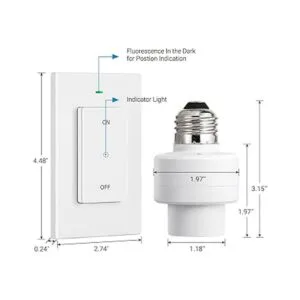 DEWENWILS Enchufe de luz de control remoto E26 E27_6