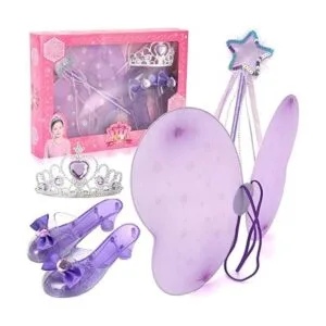 Juego de disfraz para niñas 6 unidades color morado_7