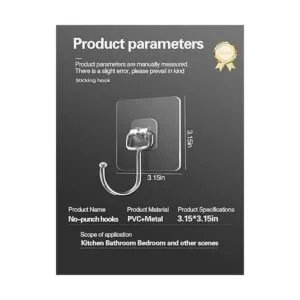 Paquete de 22 ganchos de pared grandes con capacidad de_3