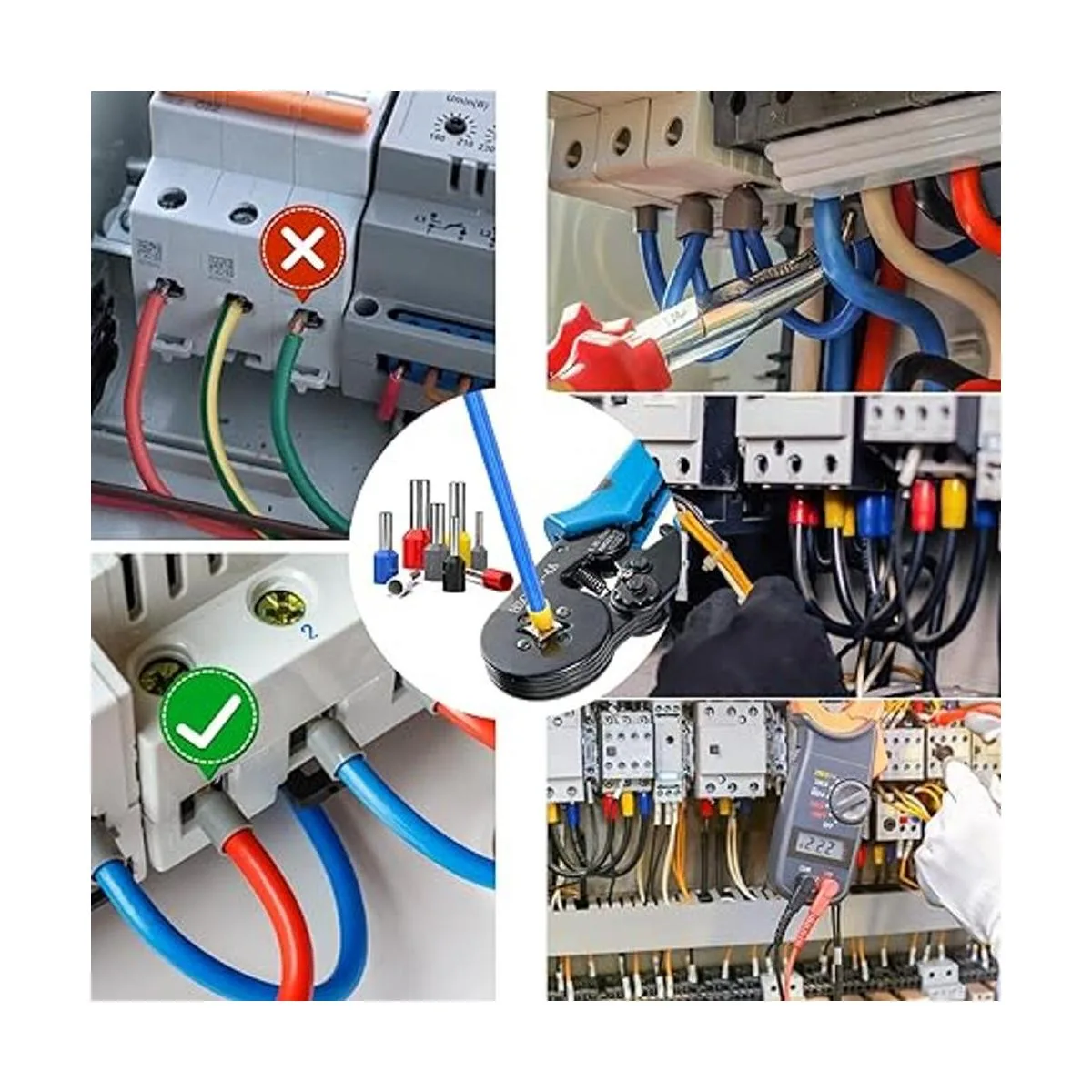 LUNEY Kit de herramientas de crimpado de virola de_7