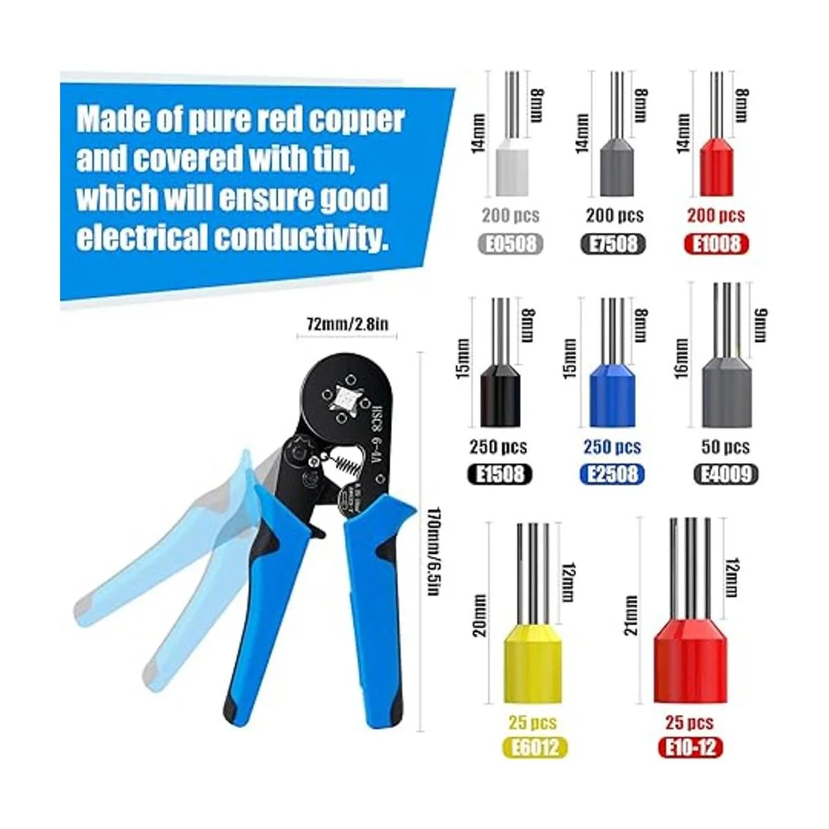 LUNEY Kit de herramientas de crimpado de virola de_3